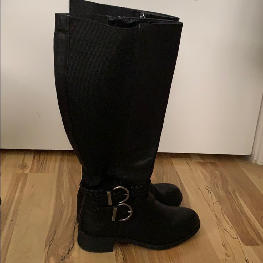 Torrid black wide calf boots